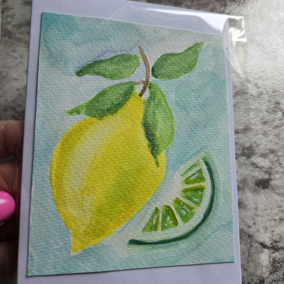 Other - Lemon Watercolor Art Card